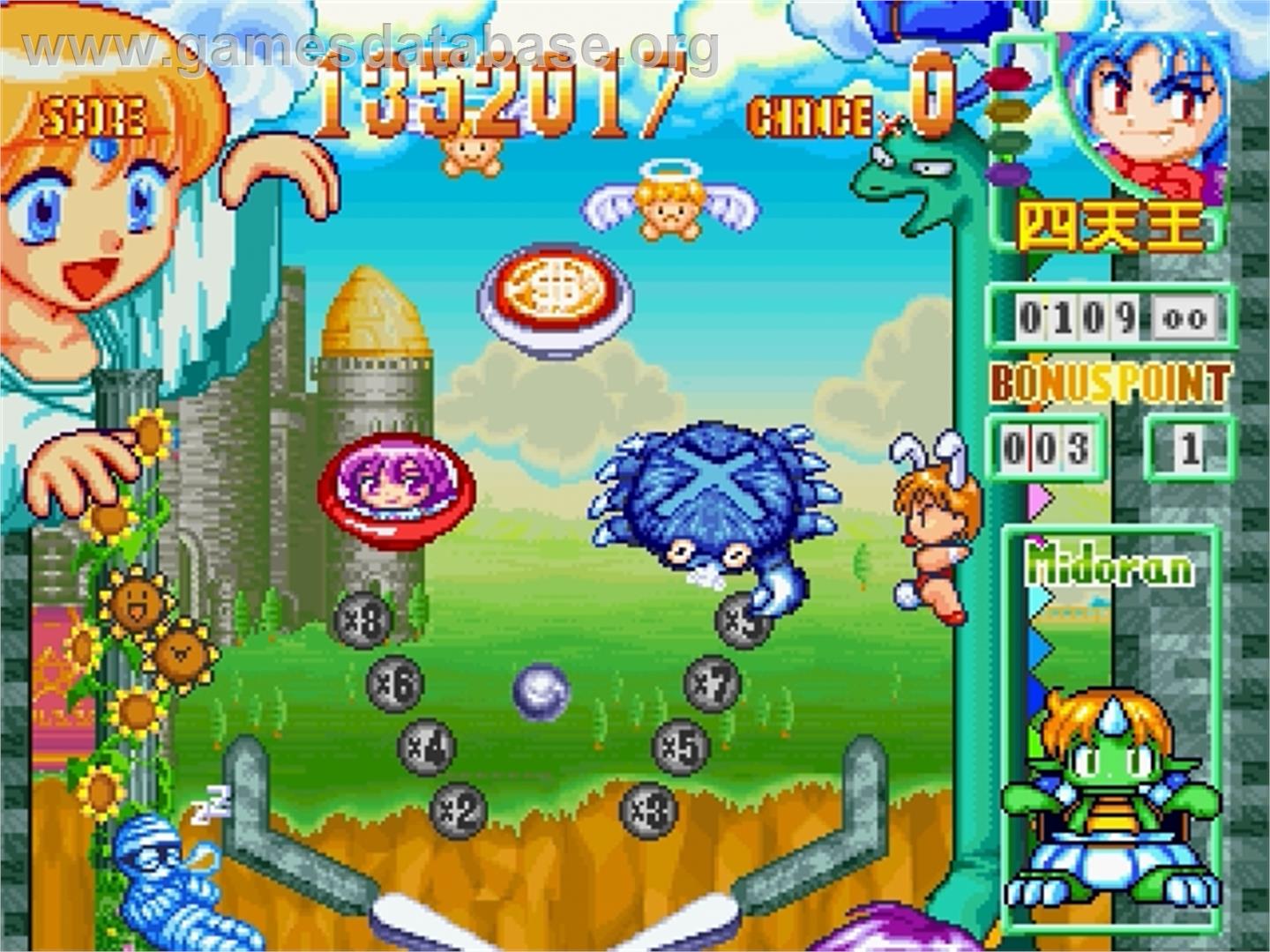 Kyuutenkai Fantastic Pinball - Sega Saturn - Artwork - In Game