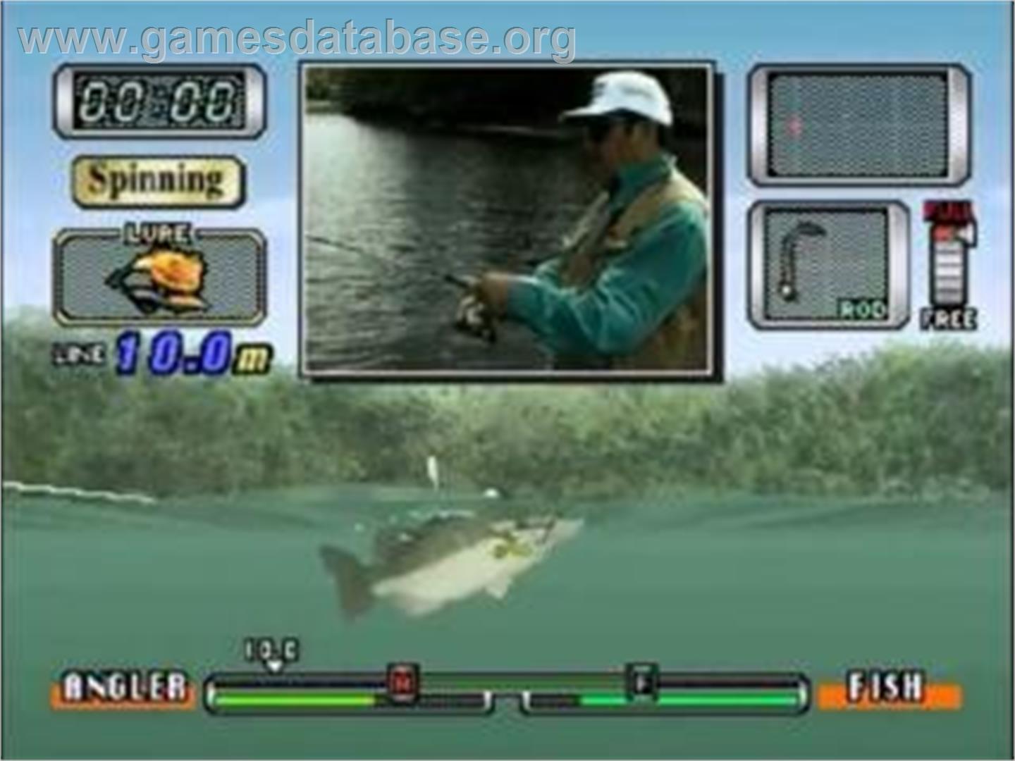 Matsukata Hiroki no World Fishing - Sega Saturn - Artwork - In Game