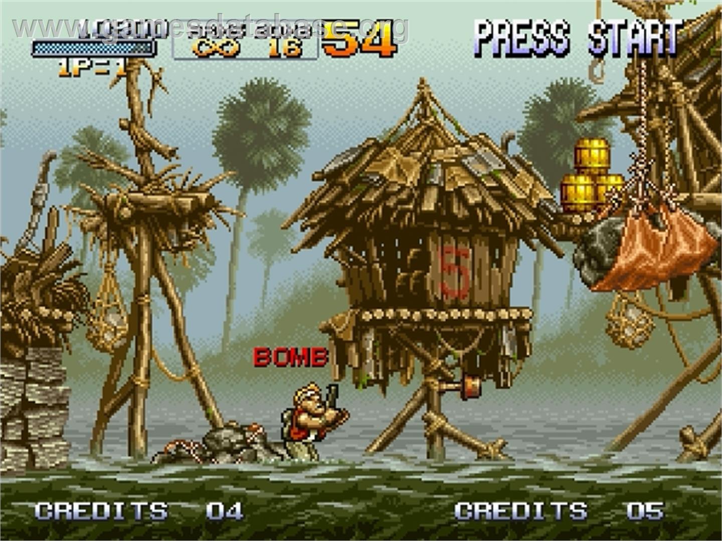 Metal Slug - Super Vehicle-001 - Sega Saturn - Artwork - In Game