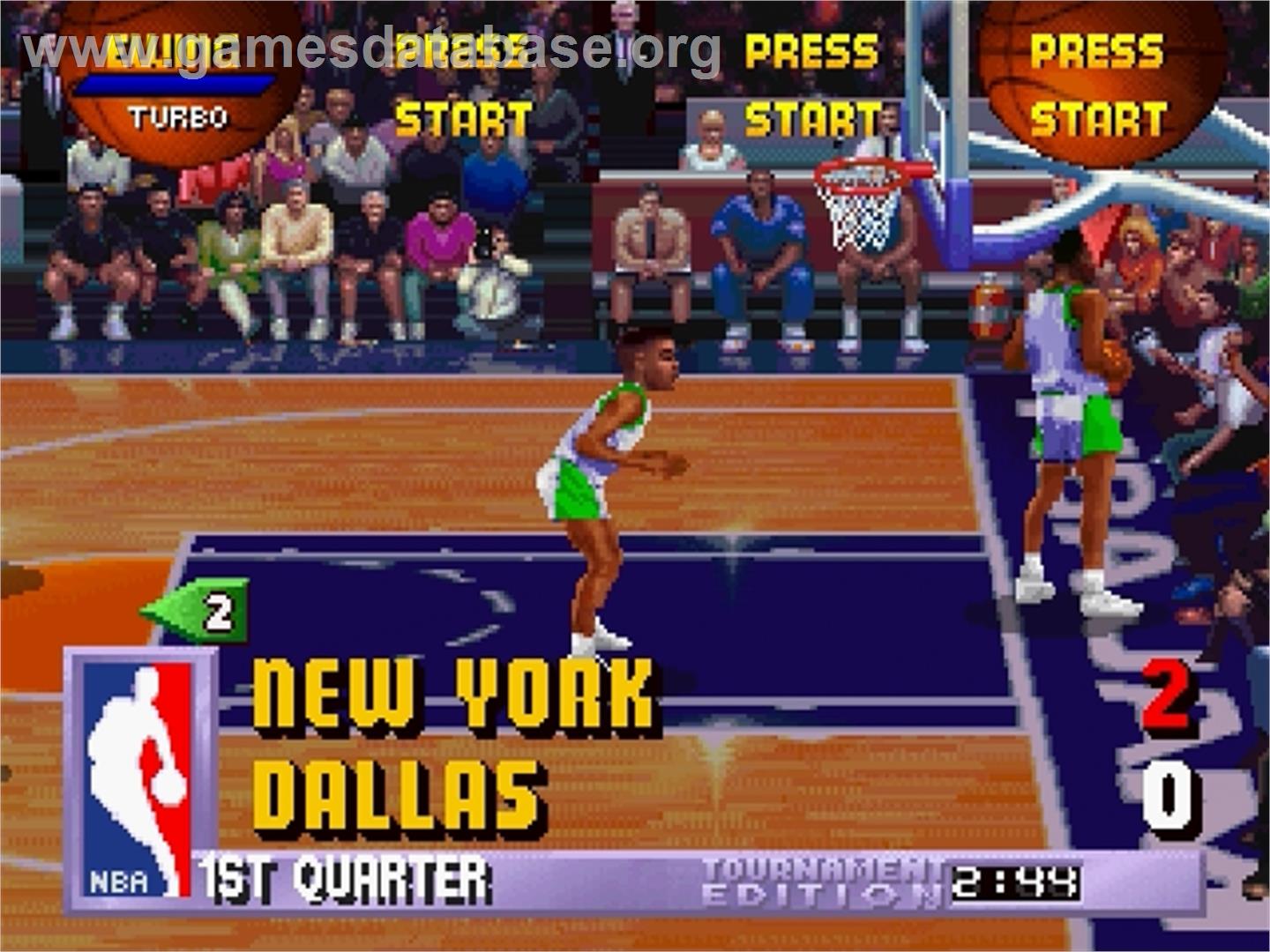 NBA Jam TE - Sega Saturn - Artwork - In Game