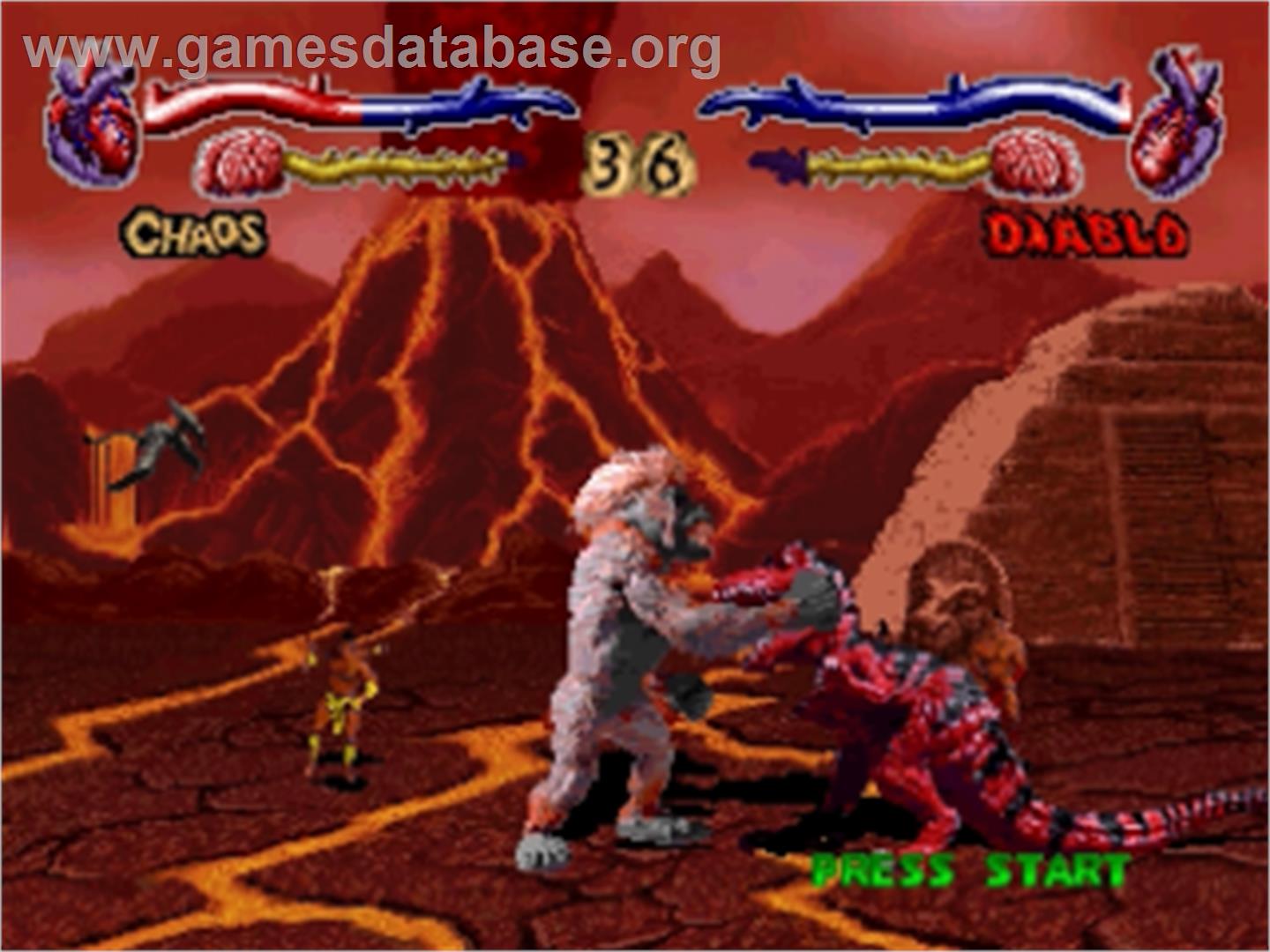 Primal Rage - Sega Saturn - Artwork - In Game