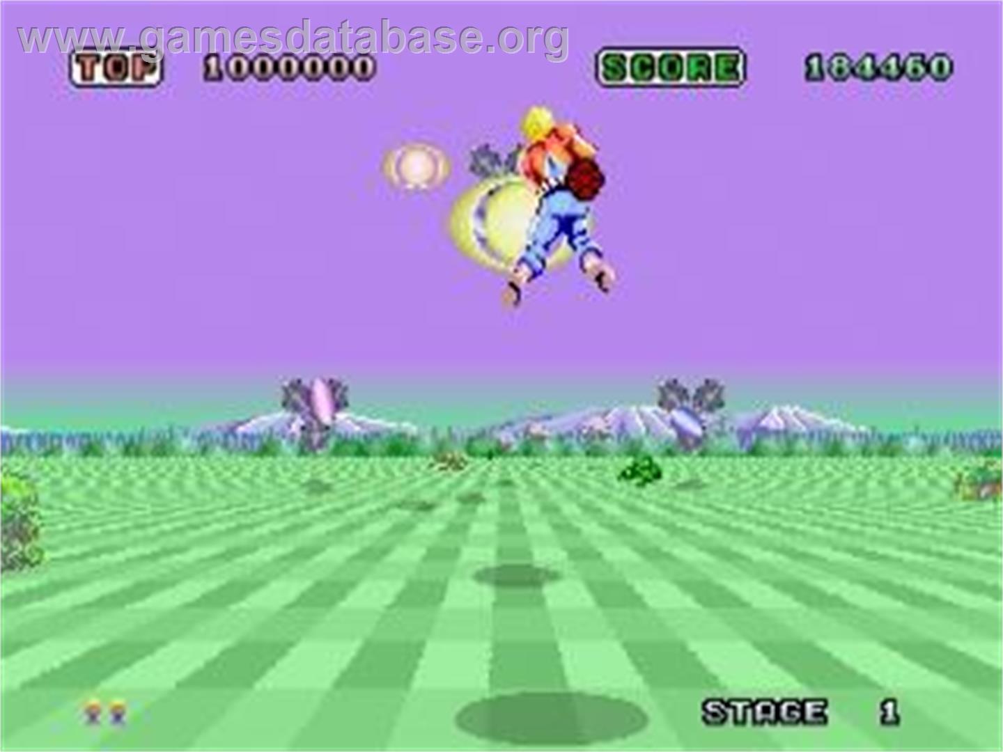Sega Ages Space Harrier - Sega Saturn - Artwork - In Game