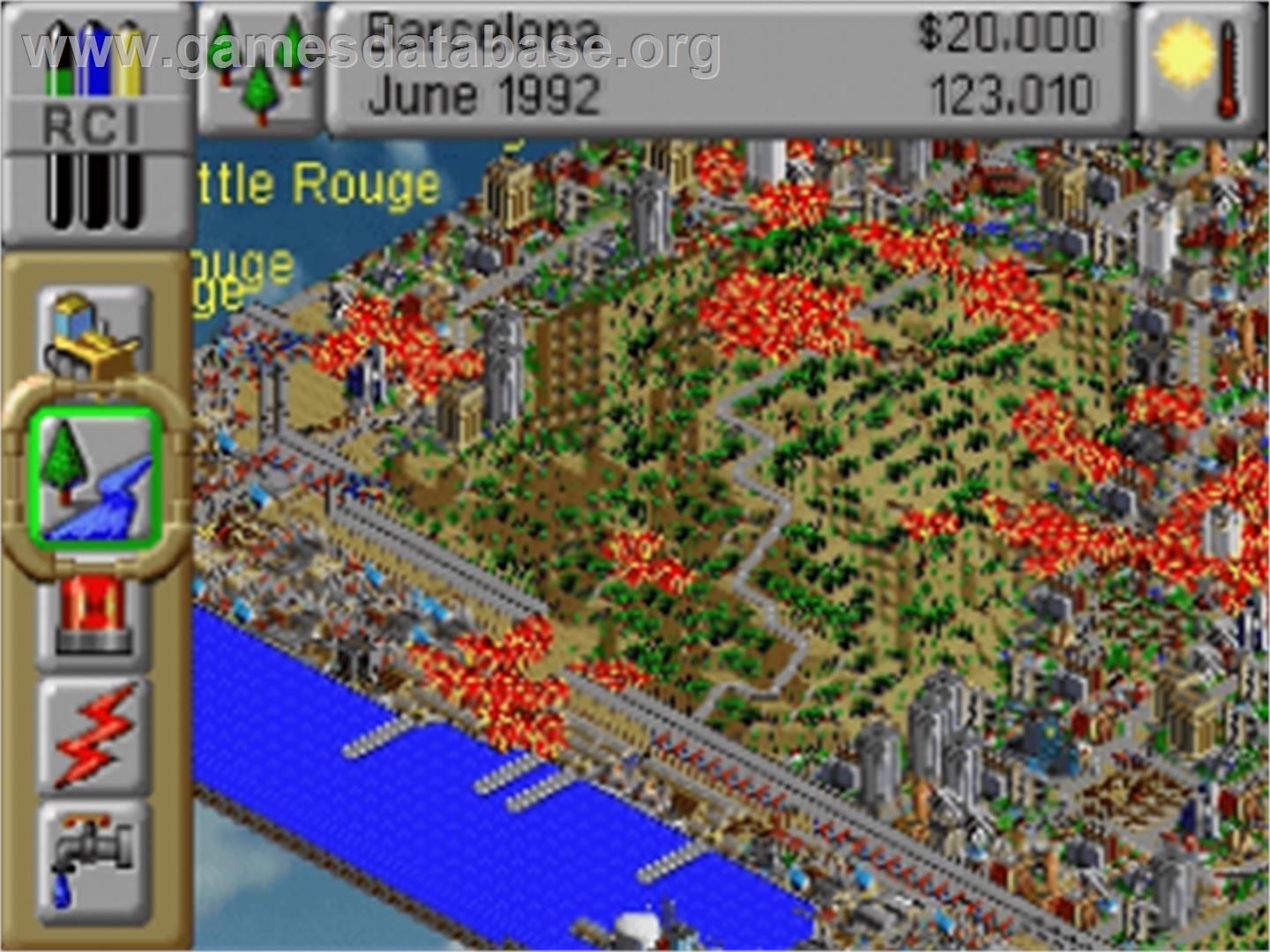 Sim City 2000 - Sega Saturn - Artwork - In Game