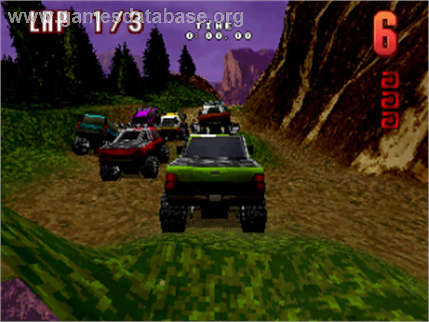 TNN Motor Sports Hardcore 4x4 - Sega Saturn - Artwork - In Game