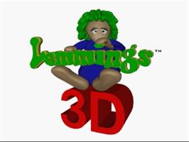 Title screen of 3D Lemmings on the Sega Saturn.