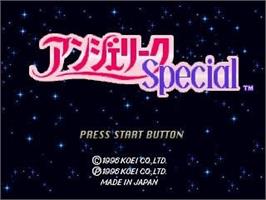 Title screen of Angelique Special on the Sega Saturn.