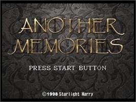 Title screen of Another Memories on the Sega Saturn.