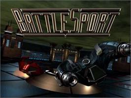 Title screen of BattleSport on the Sega Saturn.