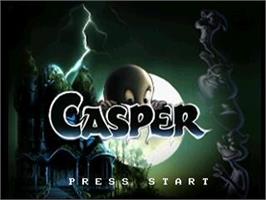 Title screen of Casper on the Sega Saturn.