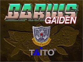 Title screen of Darius Gaiden on the Sega Saturn.