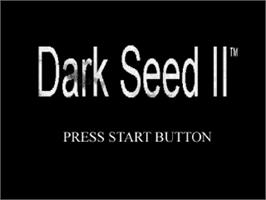 Title screen of Dark Seed 2 on the Sega Saturn.
