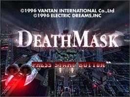 Title screen of DeathMask on the Sega Saturn.