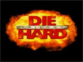Title screen of Die Hard Trilogy on the Sega Saturn.