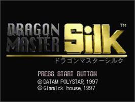 Title screen of Dragon Master Silk on the Sega Saturn.