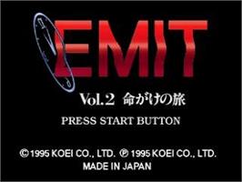 Title screen of EMIT Vol. 2 - Inochigake no Tabi on the Sega Saturn.