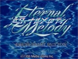 Title screen of Eternal Melody on the Sega Saturn.