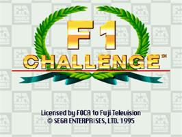 Title screen of F1 Challenge on the Sega Saturn.