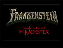 Title screen of Frankenstein: Through the Eyes of the Monster on the Sega Saturn.