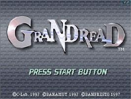 Title screen of GranDread on the Sega Saturn.