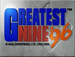 Title screen of Greatest Nine '96 on the Sega Saturn.