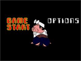 Title screen of Heisei Tensai Bakabon Susume! Bakabons on the Sega Saturn.