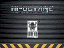 Title screen of Hi-Octane on the Sega Saturn.