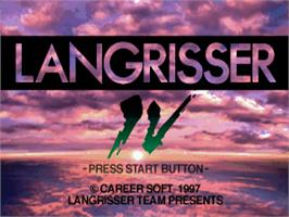 Title screen of Langrisser 4 on the Sega Saturn.