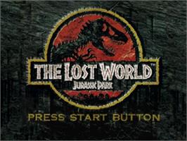 Title screen of Lost World - Jurassic Park, The on the Sega Saturn.