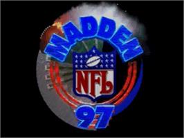 Title screen of Madden NFL '97 on the Sega Saturn.