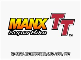 Title screen of Manx TT SuperBike on the Sega Saturn.