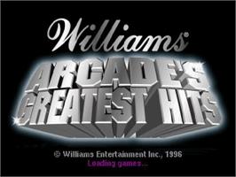 Title screen of Midway Presents Arcade's Greatest Hits on the Sega Saturn.