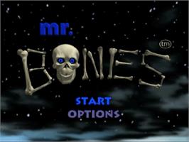 Title screen of Mr. Bones on the Sega Saturn.