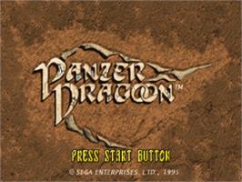 Title screen of Panzer Dragoon on the Sega Saturn.