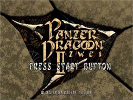 Title screen of Panzer Dragoon II: Zwei on the Sega Saturn.