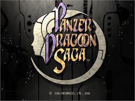 Title screen of Panzer Dragoon Saga on the Sega Saturn.