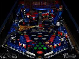 Title screen of Pro Pinball: The Web on the Sega Saturn.