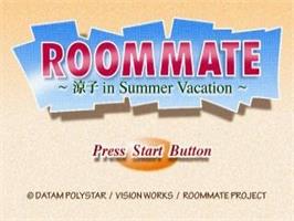 Title screen of Roommate - Ryouko in Summer Vacation on the Sega Saturn.