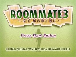 Title screen of Roommate 3 - Ryouko Kaze no Kagayaku Asa ni on the Sega Saturn.