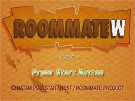 Title screen of Roommate W - Futari on the Sega Saturn.