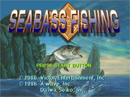 Title screen of Sea Bass Fishing on the Sega Saturn.