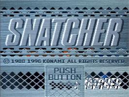 Title screen of Snatcher on the Sega Saturn.