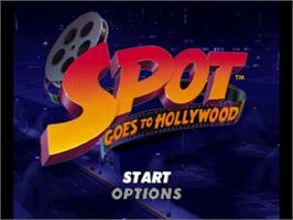 Title screen of Spot Goes to Hollywood on the Sega Saturn.