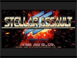 Title screen of Stellar Assault Ss on the Sega Saturn.