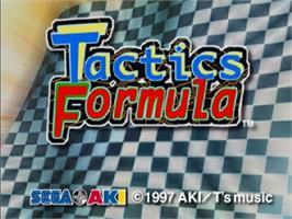 Title screen of Tactics Formula on the Sega Saturn.