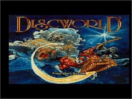 Title screen of Terry Pratchett's Discworld on the Sega Saturn.