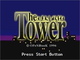 Title screen of Tower, The on the Sega Saturn.