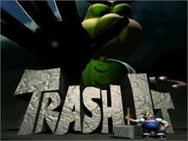 Title screen of Trash It on the Sega Saturn.