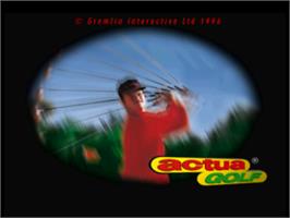Title screen of VR Golf '97 on the Sega Saturn.