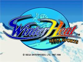 Title screen of Winter Heat on the Sega Saturn.