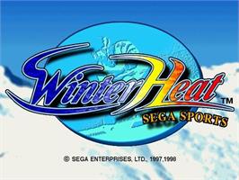 Title screen of Winter Heat on the Sega Saturn.